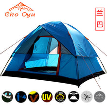 Load image into Gallery viewer, 3-4 Person Windbreak Camping Tent