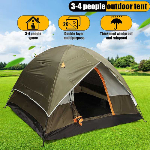 3-4 Person Windbreak Camping Tent